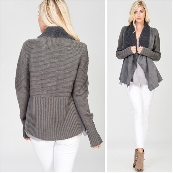 sarrah Jackets & Blazers - Last 1  L New Gorgeous Shearling Cardi